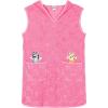 Bluey Girls Loop Terry Cloth Hooded Swim Coverup Toddler to Big Kid Sizes (2T – 10-12)(Pink)