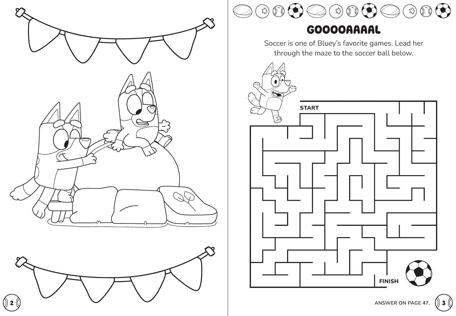 image:imageBluey Family Games Coloring amp Activity with Stackable Markers