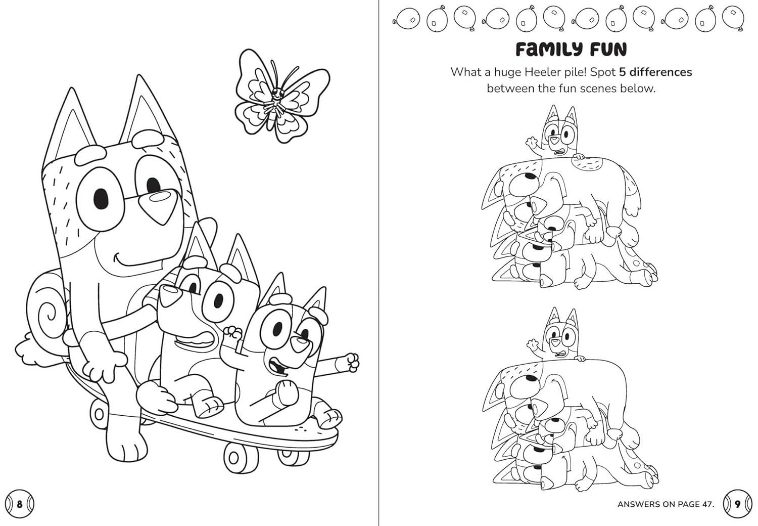 image:imageBluey Family Games Coloring amp Activity with Stackable Markers