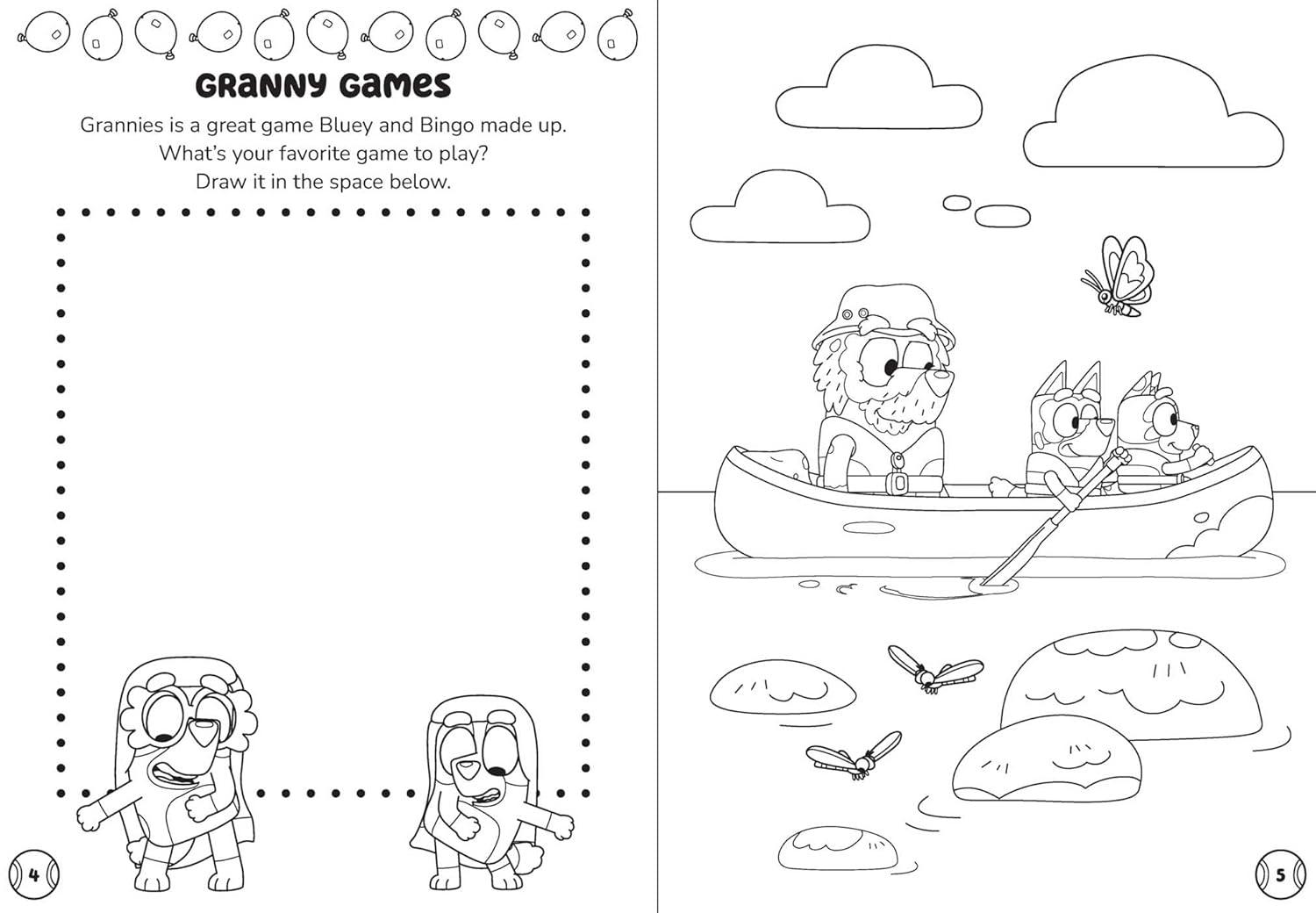 image:imageBluey Family Games Coloring amp Activity with Stackable Markers