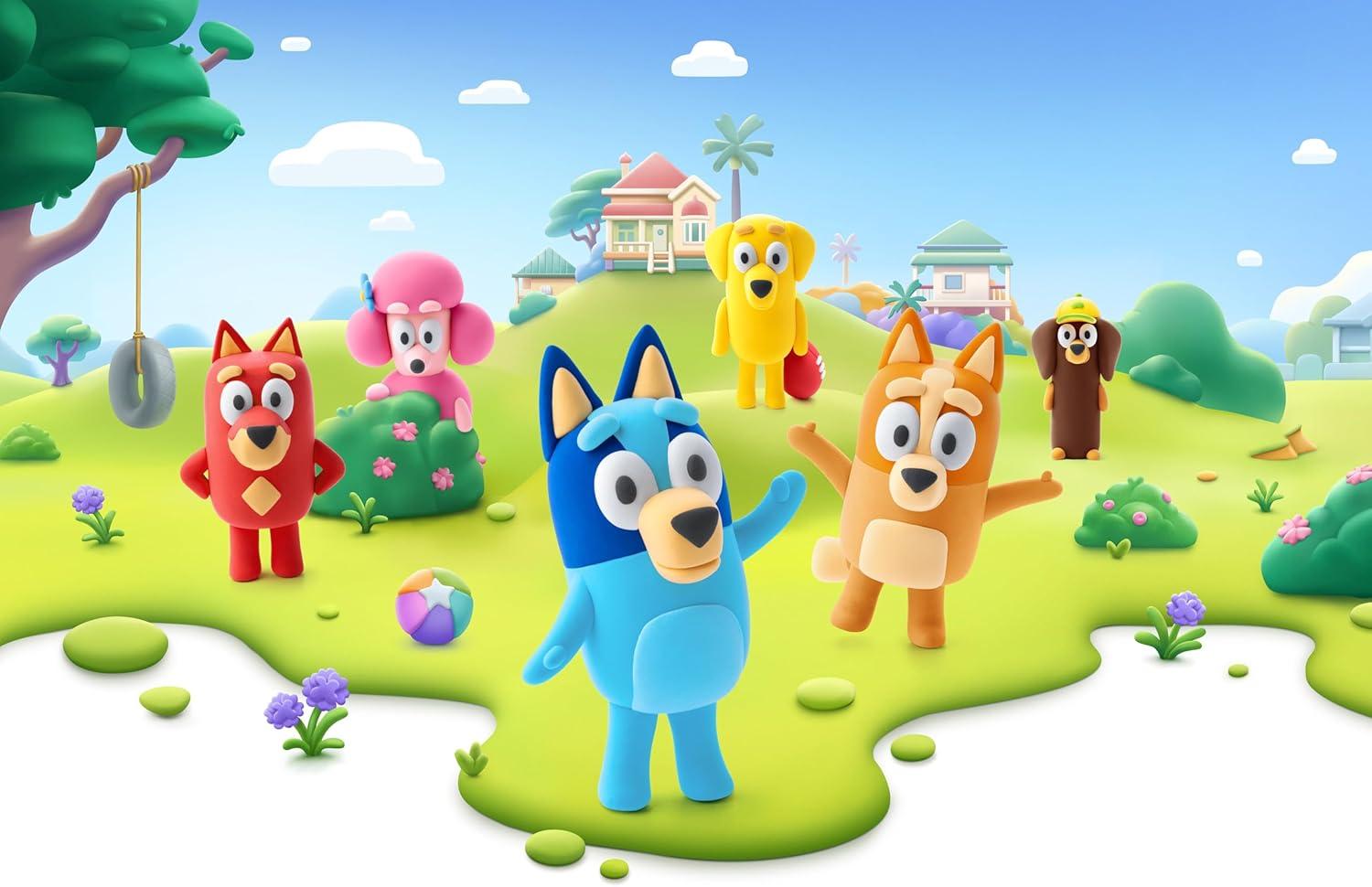 image:imageHEY CLAY Bluey amp Friends AirDrying Clay for Kids Arts and Crafts Creative Modeling Clay Kit Children Ages 48 BlueyBingo