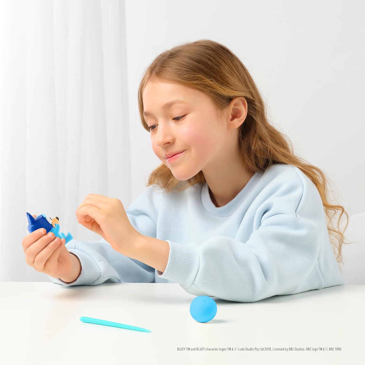 image:imageHEY CLAY Bluey amp Friends AirDrying Clay for Kids Arts and Crafts Creative Modeling Clay Kit Children Ages 48 BlueyFull Set 6 Characters