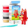 HEY CLAY Bluey & Friends – Air-Drying Clay for Kids – Arts and Crafts Creative Modeling Clay Kit Children Ages 4-8 (Bluey)(Rusty)