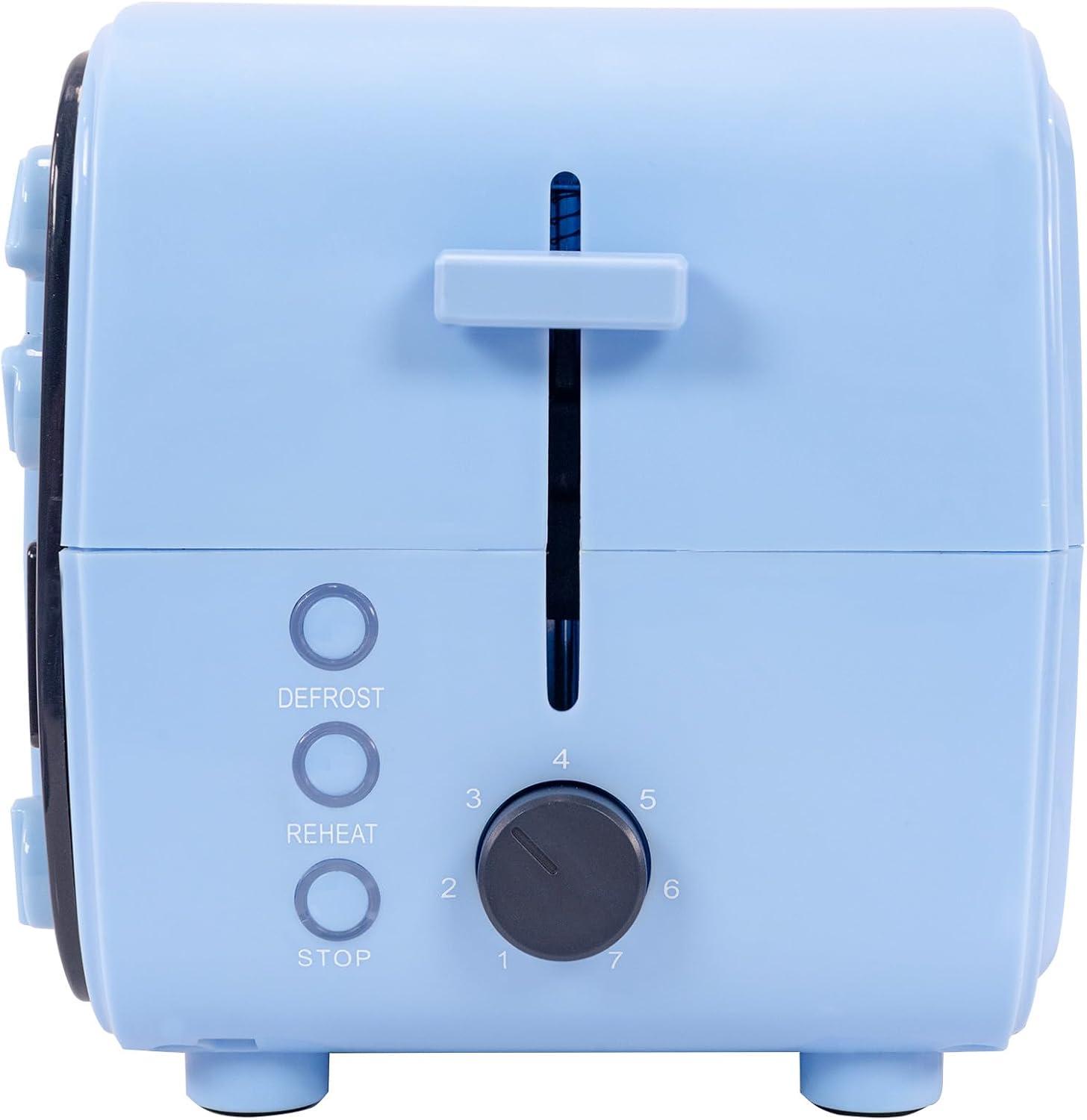 image:imageUncanny Brands Bluey Retro TV Toaster with Light Up Frame Two Slice Model with Bluey Toast Design Themed Kitchen ApplianceBluey