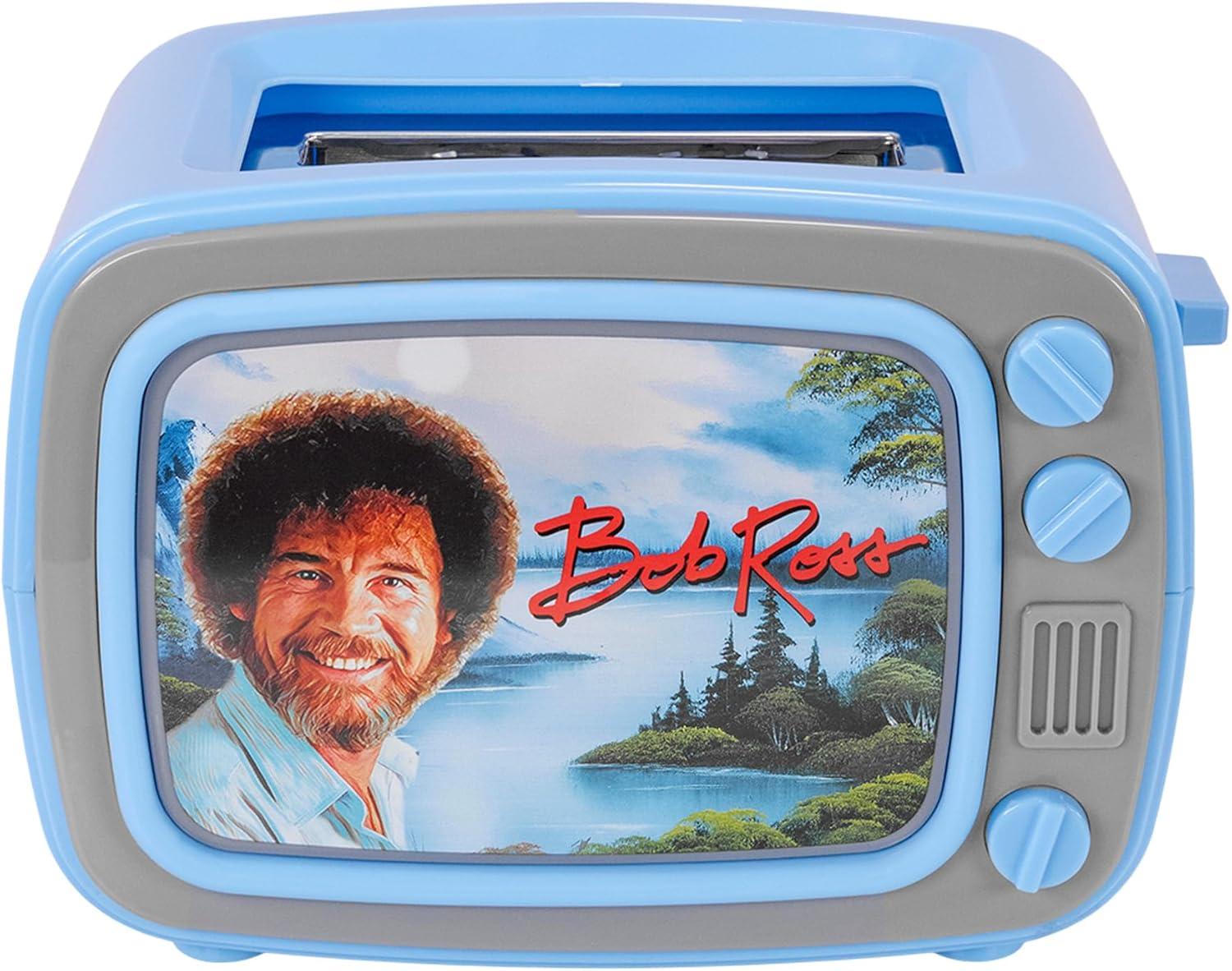 image:imageUncanny Brands Bluey Retro TV Toaster with Light Up Frame Two Slice Model with Bluey Toast Design Themed Kitchen ApplianceBob Ross