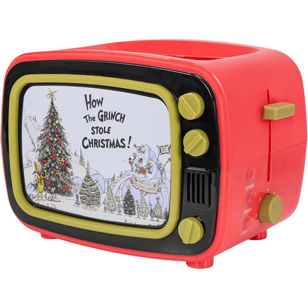 image:imageUncanny Brands Bluey Retro TV Toaster with Light Up Frame Two Slice Model with Bluey Toast Design Themed Kitchen ApplianceThe Grinch