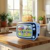 Uncanny Brands Bluey Retro TV Toaster with Light Up Frame, Two Slice Model with Bluey Toast Design, Themed Kitchen Appliance(Bluey)