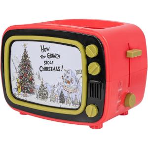 Uncanny Brands Bluey Retro TV Toaster with Light Up Frame, Two Slice Model with Bluey Toast Design, Themed Kitchen Appliance(The Grinch)