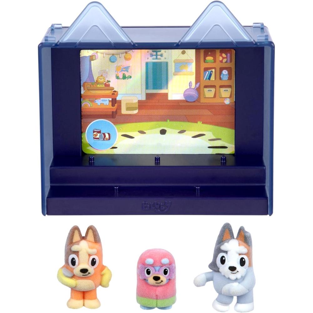 image:imageBluey Fuzzies Episode Pack Baby Race with 3 Specially Flocked Collectible MiniFigures Incl 1 Exclusive Display Case Foil Trading Card and Collectors Guide 50 MiniFigures to CollectGrannies