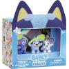 Bluey Fuzzies Episode Pack: Baby Race. with 3 Specially Flocked Collectible Mini-Figures (Incl. 1 Exclusive), Display Case, Foil Trading Card, and Collector’s Guide. 50 Mini-Figures to Collect!(Camping)