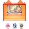 Bluey Fuzzies Episode Pack: Baby Race. with 3 Specially Flocked Collectible Mini-Figures (Incl. 1 Exclusive), Display Case, Foil Trading Card, and Collector’s Guide. 50 Mini-Figures to Collect!(Baby Race)