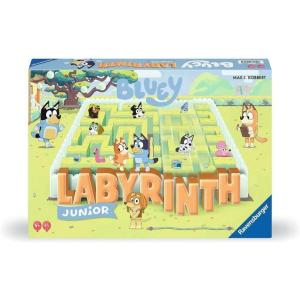 Ravensburger Bluey Labyrinth Junior Board Game | Engaging Brain Teaser for Kids & Families | Classic Moving Maze Puzzle Game | Featuring Beloved Bluey Characters | Ages 4+