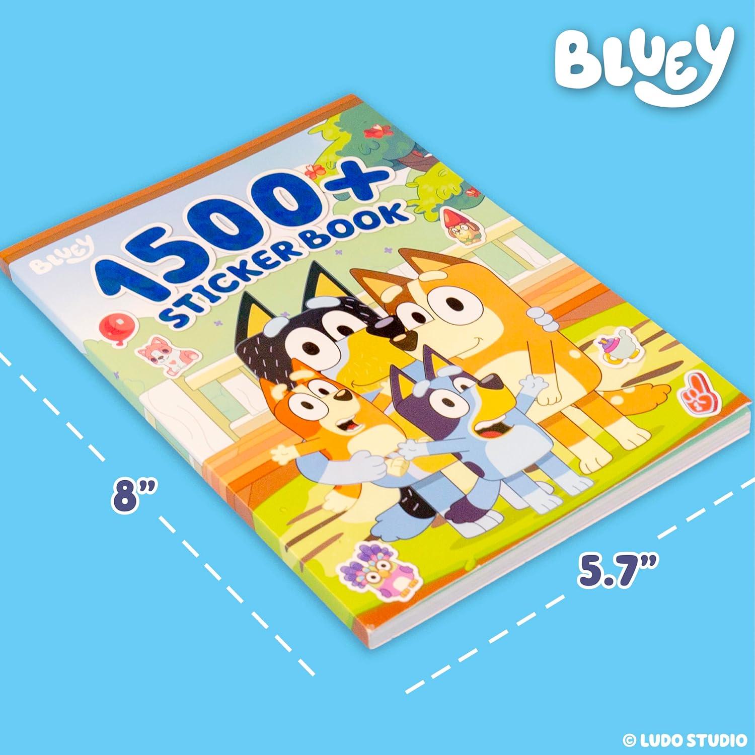 image:imageBluey 1500 Sticker Book Includes Paper Letter Stickers Bluey Bingo Bandit Chilli amp More Large amp Small Sizes Great Kids Stationery