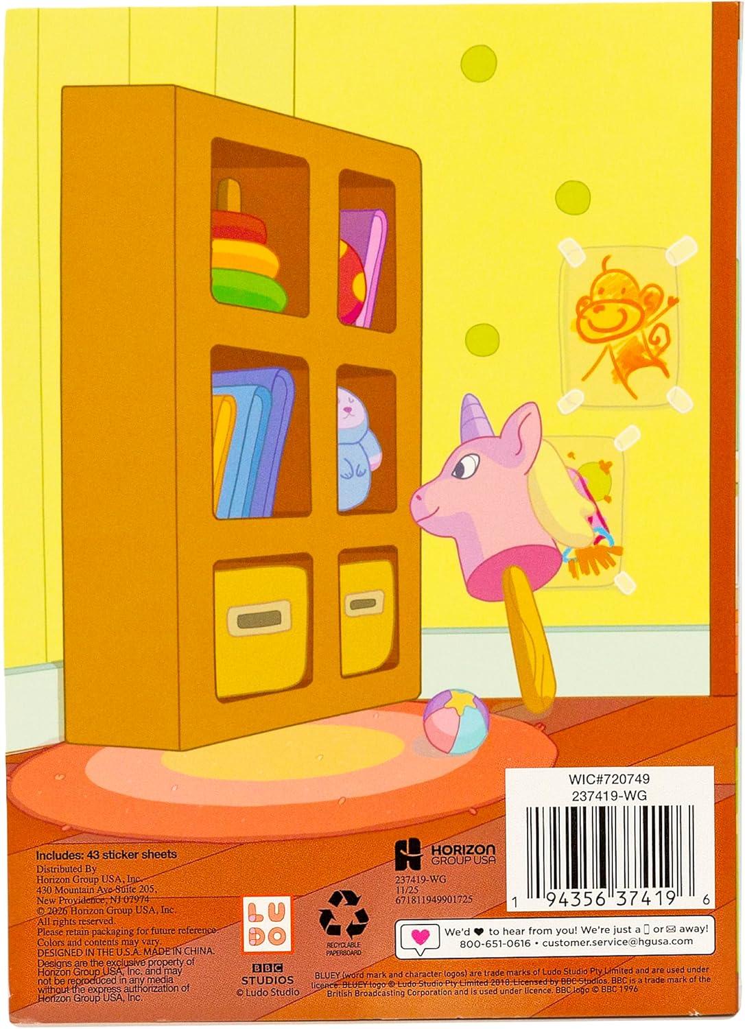 image:imageBluey 1500 Sticker Book Includes Paper Letter Stickers Bluey Bingo Bandit Chilli amp More Large amp Small Sizes Great Kids Stationery