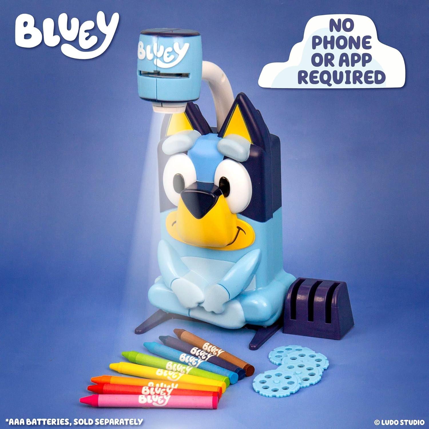 image:imageBluey Draw N Create Projector Toy Includes Slides to Trace amp Color Scenes with Crayons Batteries Required