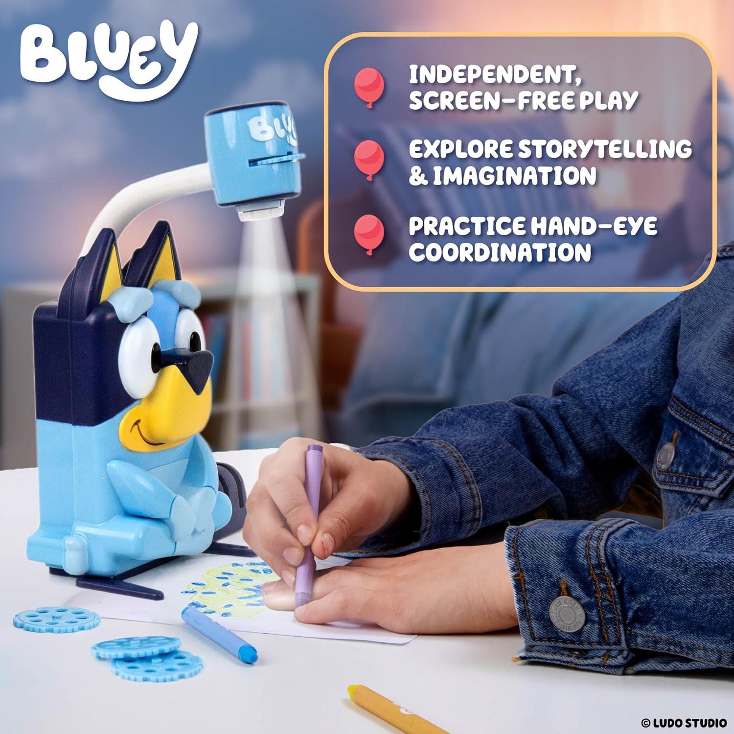 image:imageBluey Draw N Create Projector Toy Includes Slides to Trace amp Color Scenes with Crayons Batteries Required