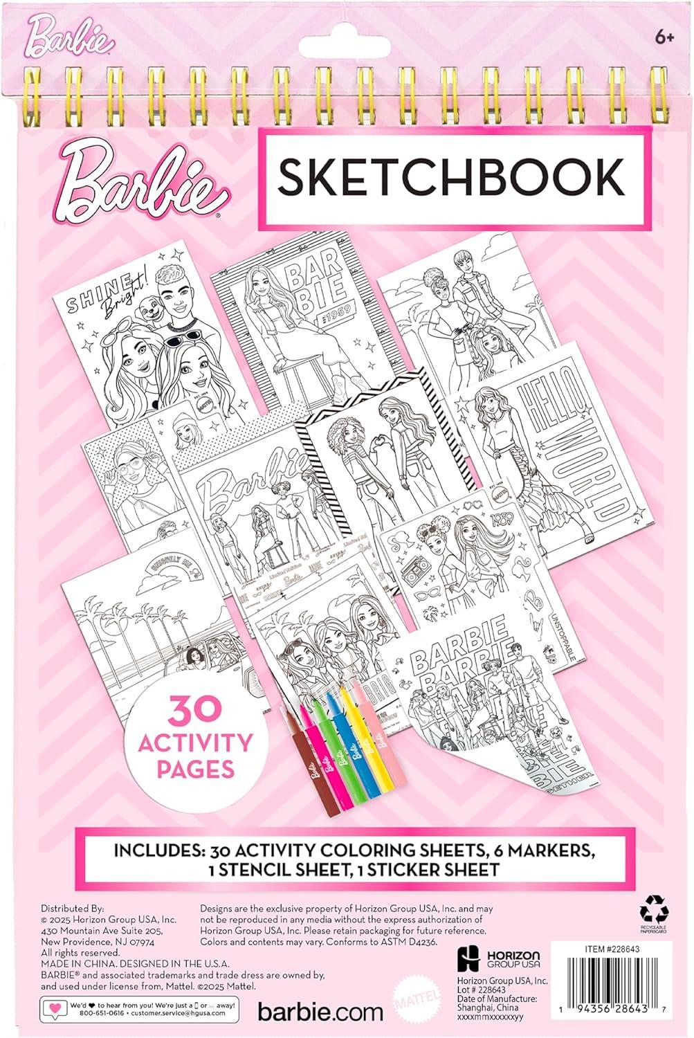 image:imageBluey Sketchbook 20Page Coloring Book with Bluey Stickers amp Glitter Pen Fun Art Supplies for Kids Great Kids GiftsBarbie