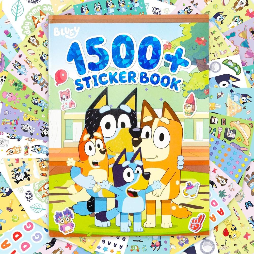 image:imageBluey 1500 Sticker Book Includes Paper Letter Stickers Bluey Bingo Bandit Chilli amp More Large amp Small Sizes Great Kids Stationery