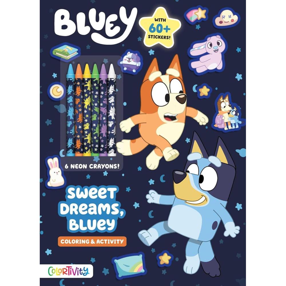 image:imageBluey Sweet Dreams Bluey Color amp Activity with Crayons