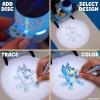 Bluey Draw ’N Create Projector Toy, Includes Slides to Trace & Color Scenes with Crayons, Batteries Required