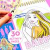 Bluey Sketchbook, 20-Page Coloring Book with Bluey Stickers & Glitter Pen, Fun Art Supplies for Kids, Great Kids Gifts(Barbie)