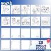 Bluey Sketchbook, 20-Page Coloring Book with Bluey Stickers & Glitter Pen, Fun Art Supplies for Kids, Great Kids Gifts(Bluey)