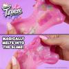 SLIMYGLOOP Tattoozee, Bluey Tattoo Transfer Slime Kit, Sensory Play for Kids Ages 6+, Cotton Candy Scented, Glitter Texture(Hello Kitty)