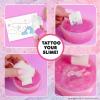 SLIMYGLOOP Tattoozee, Bluey Tattoo Transfer Slime Kit, Sensory Play for Kids Ages 6+, Cotton Candy Scented, Glitter Texture(Hello Kitty)
