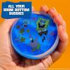SLIMYGLOOP Tattoozee, Bluey Tattoo Transfer Slime Kit, Sensory Play for Kids Ages 6+, Cotton Candy Scented, Glitter Texture(Spongebob Squarepants)