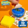 SLIMYGLOOP Tattoozee, Bluey Tattoo Transfer Slime Kit, Sensory Play for Kids Ages 6+, Cotton Candy Scented, Glitter Texture(Spongebob Squarepants)