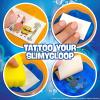 SLIMYGLOOP Tattoozee, Bluey Tattoo Transfer Slime Kit, Sensory Play for Kids Ages 6+, Cotton Candy Scented, Glitter Texture(Spongebob Squarepants)