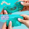SLIMYGLOOP Tattoozee, Bluey Tattoo Transfer Slime Kit, Sensory Play for Kids Ages 6+, Cotton Candy Scented, Glitter Texture(Squishmallows)