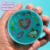 SLIMYGLOOP Tattoozee, Bluey Tattoo Transfer Slime Kit, Sensory Play for Kids Ages 6+, Cotton Candy Scented, Glitter Texture(Squishmallows)