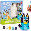 Bluey Paint Your Own Ceramic Stepping Stone Kit, Measures 7 Inches, Includes Acrylic Paints & Paintbrush