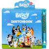 Bluey Sketchbook, 20-Page Coloring Book with Bluey Stickers & Glitter Pen, Fun Art Supplies for Kids, Great Kids Gifts(Bluey)