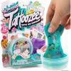 SLIMYGLOOP Tattoozee, Bluey Tattoo Transfer Slime Kit, Sensory Play for Kids Ages 6+, Cotton Candy Scented, Glitter Texture(Squishmallows)