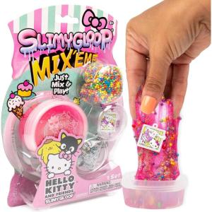 Bluey SLIMYGLOOP Mix’EMS – Muffin Cloud Slime, Marshmallow-Scented, Includes Glitter, Foam Balls & Collectible Muffin Charm(Hello Kitty)