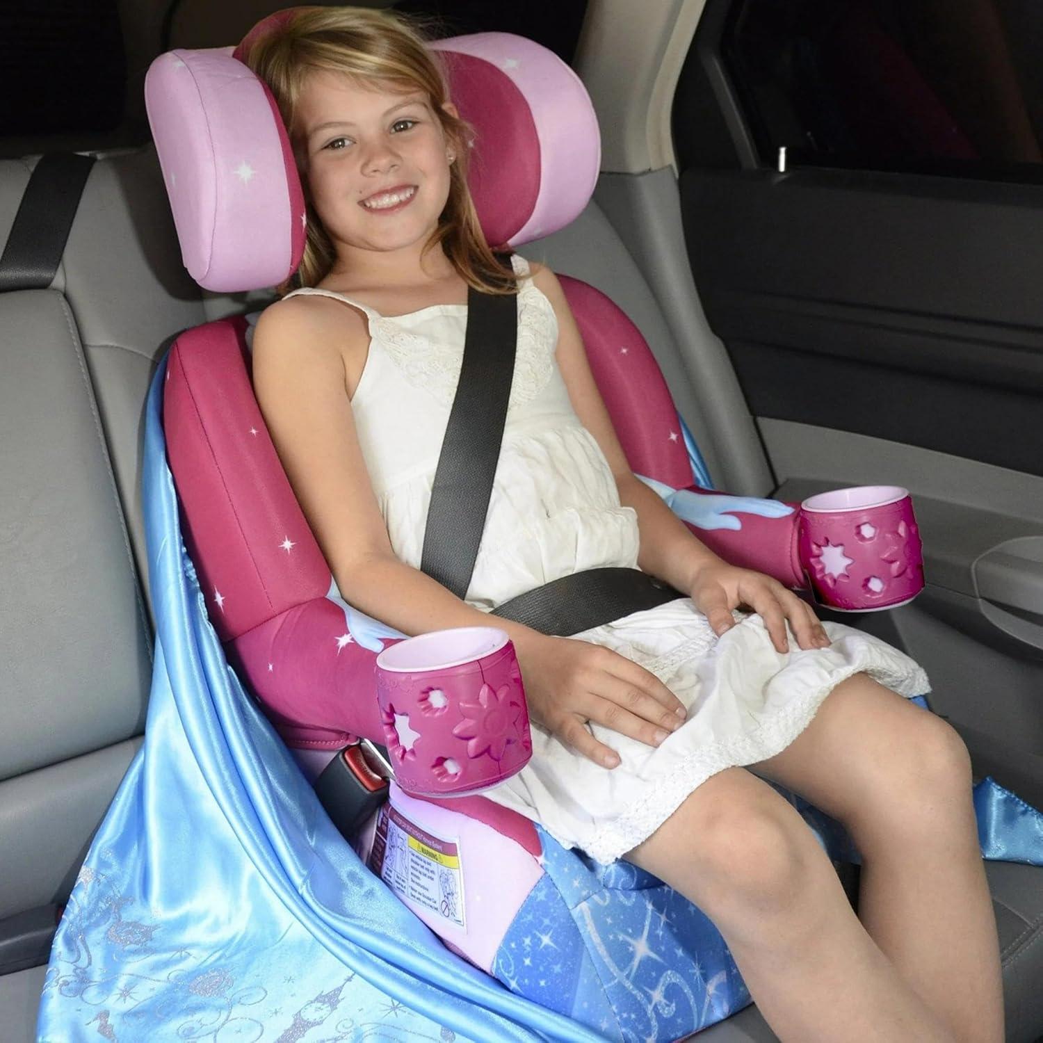 image:imageKidsEmbrace 2in1 Car Seat ForwardFacing Harness 26565 lbs amp Booster Mode 40100 lbs Latch Premium Fit with MultiPosition Headrest Harness amp ReclineCinderella Pink