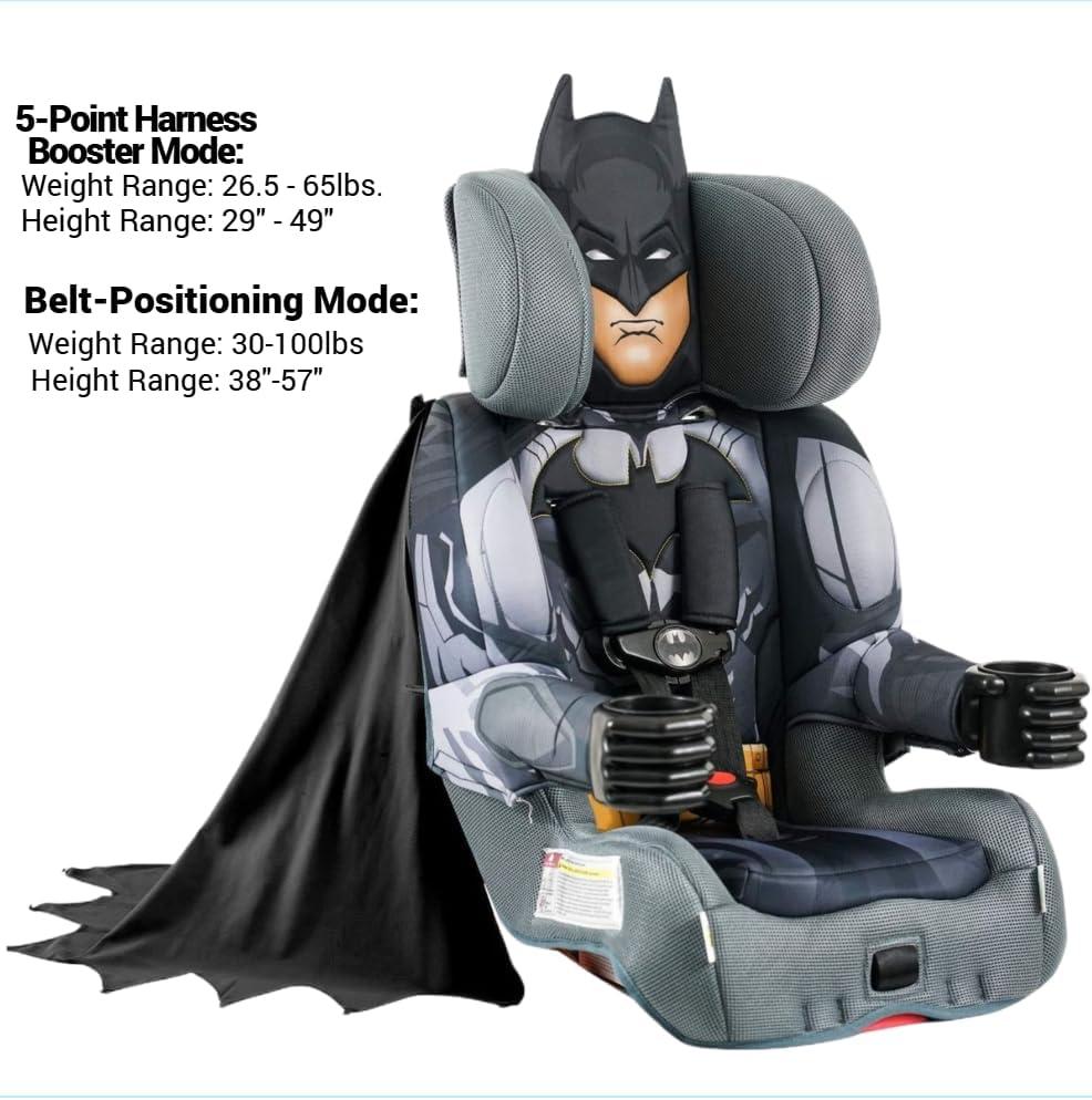 image:imageKidsEmbrace 2in1 Car Seat ForwardFacing Harness 26565 lbs amp Booster Mode 40100 lbs Latch Premium Fit with MultiPosition Headrest Harness amp ReclineBatman Black