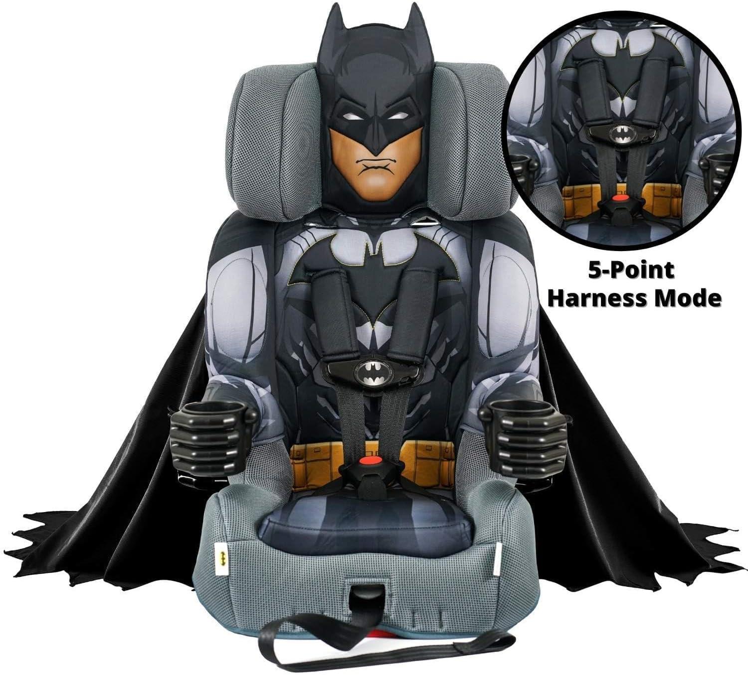 image:imageKidsEmbrace 2in1 Car Seat ForwardFacing Harness 26565 lbs amp Booster Mode 40100 lbs Latch Premium Fit with MultiPosition Headrest Harness amp ReclineBatman Black