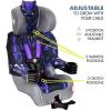 KidsEmbrace 2-in-1 Car Seat | Forward-Facing Harness (26.5–65 lbs) & Booster Mode (40–100 lbs) | Latch | Premium Fit with Multi-Position Headrest, Harness & Recline(Black Panther)