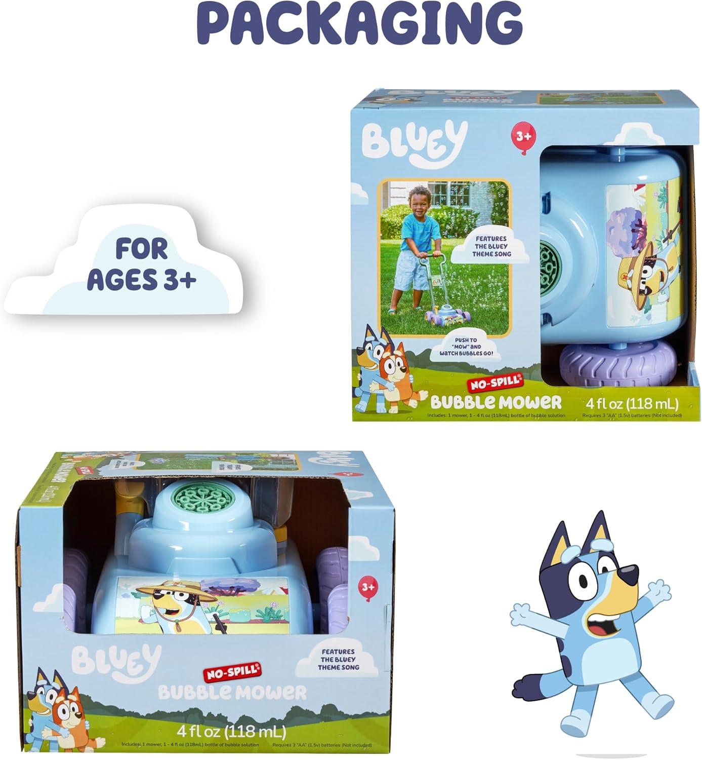 image:imageBLUEY Bubble Lawn Mower for Toddlers Bubble Blowing Machine with Sound for Indoor and Outdoor Gardening Toy Plays Bluey Music Birthday Party Favor for Preschool Girls and Boys