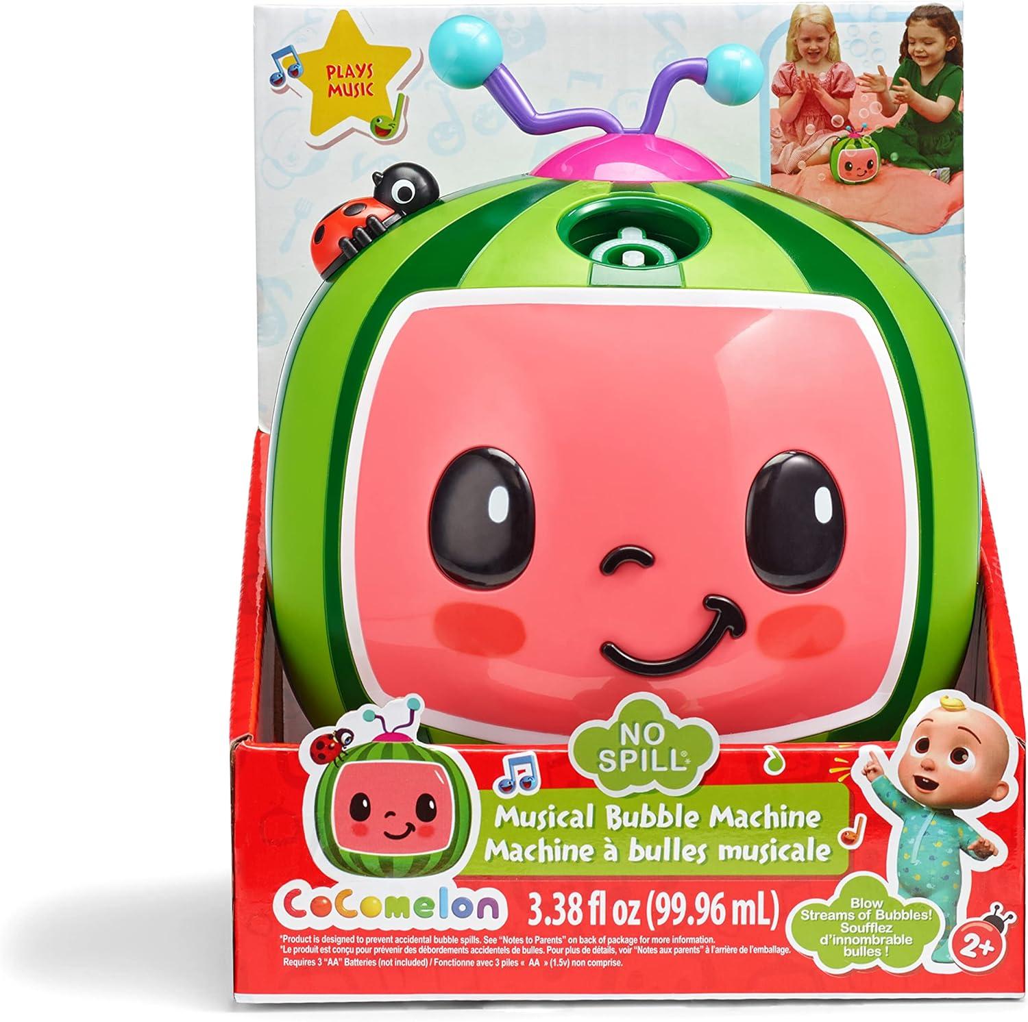 image:imageBLUEY NO Spill Musical Bubble Machine Bubble Toy for Baby Toddlers and Kids Amazon Toys Exclusive with 16 oz of Extra Bubble Solution Bubble Solution Bottle Colors Will VaryCocomelon