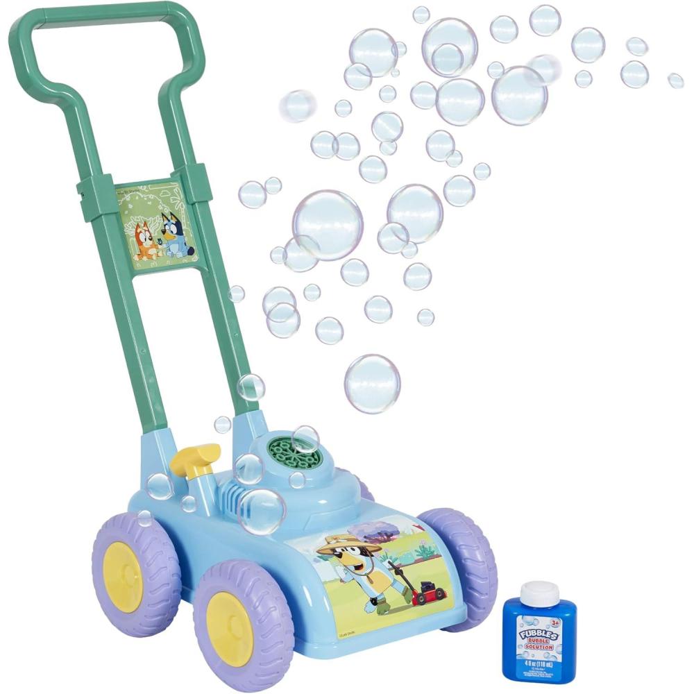 image:imageBLUEY Bubble Lawn Mower for Toddlers Bubble Blowing Machine with Sound for Indoor and Outdoor Gardening Toy Plays Bluey Music Birthday Party Favor for Preschool Girls and Boys