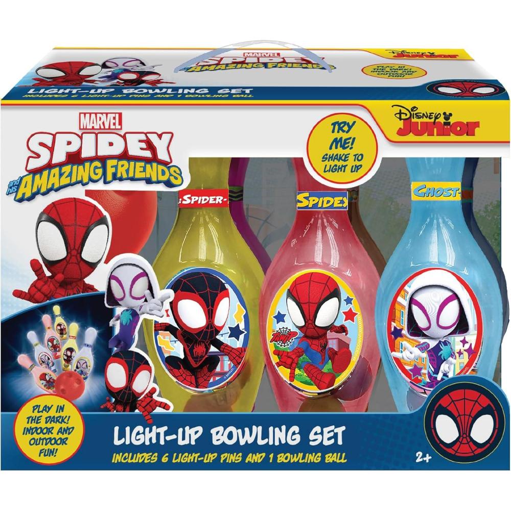 image:imageHedstrom Light Up Bowling Set Game BlueySpidey Friends