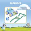 BLUEY Bubble Lawn Mower for Toddlers, Bubble Blowing Machine with Sound for Indoor and Outdoor Gardening Toy, Plays Bluey Music, Birthday, Party Favor for Preschool Girls and Boys