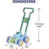 BLUEY Bubble Lawn Mower for Toddlers, Bubble Blowing Machine with Sound for Indoor and Outdoor Gardening Toy, Plays Bluey Music, Birthday, Party Favor for Preschool Girls and Boys