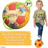 Soccer Ball 7 Inch for Kids 3+ Years Old, Ships Deflated, Bluey Jr(Stitch Jr)