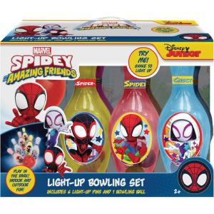 Hedstrom Light Up Bowling Set Game, Bluey(Spidey & Friends)