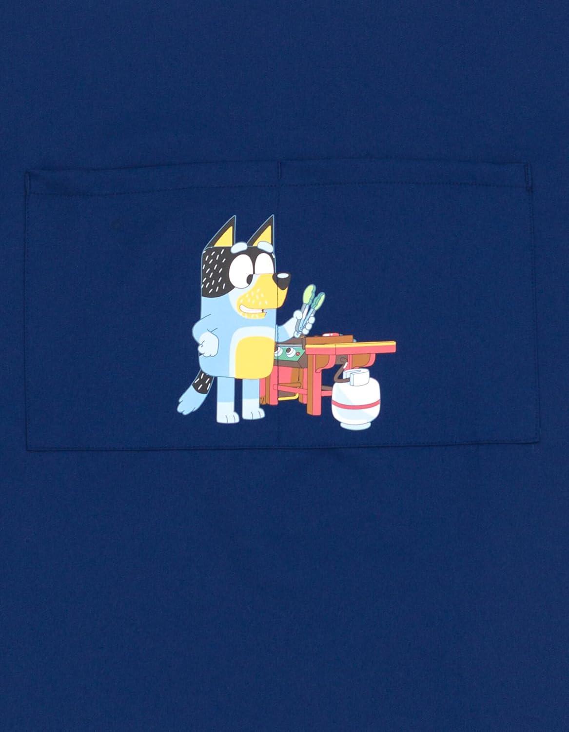 image:imageBluey Twill Apron and Chef Hat Cooking Set Kid and Adult SizesNavy Bandit